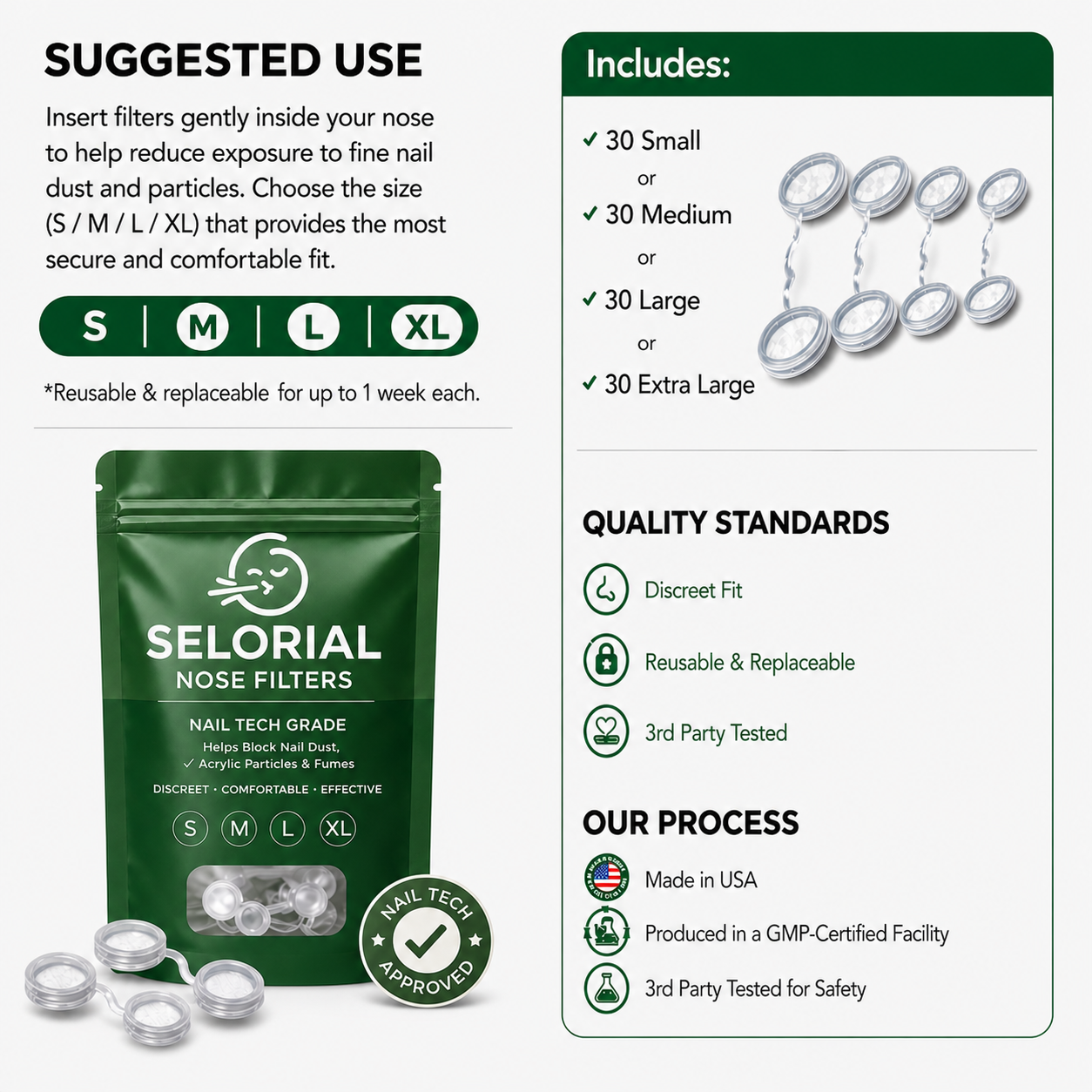 Selorial™ - Nose filters